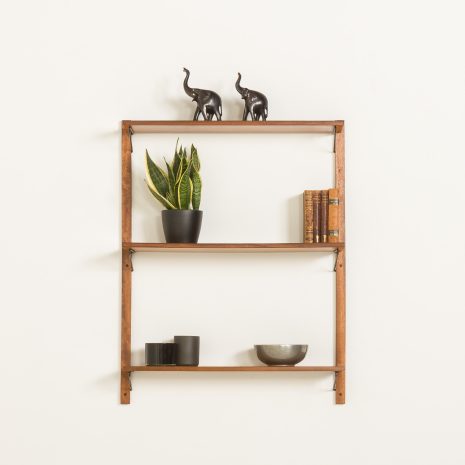 25122 Danish mid century teak shelving unit, 1960s-1 Danish mid century teak shelving unit, 1960s