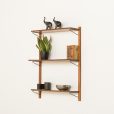 25122 Danish mid century teak shelving unit, 1960s-2