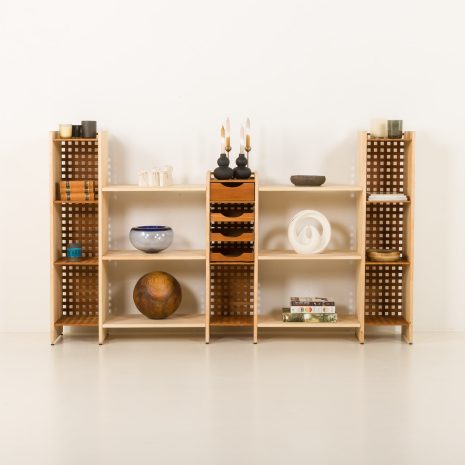 Danish teak and beech bookcase by Trip Trap, Denmark, 1990s