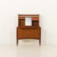 Sécrétaire danois en teck moderne du milieu du siècle avec vanité attr. à Poul Volther, 1960s