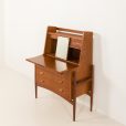 25131 Danish mid century modern teak secreatire with a vanity attr. to Poul Volther, 1960s-11