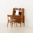 Sécrétaire danois en teck moderne du milieu du siècle avec vanité attr. à Poul Volther, 1960s
