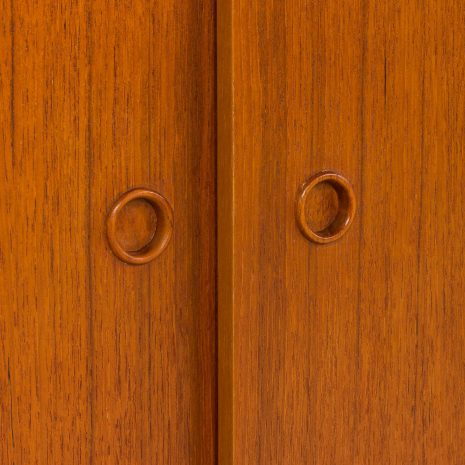 25132 Preben Sorensen, PS System one bay wall unit in teak, Randers, Denmark, 1960s-11 25132 Preben Sorensen, PS System one bay wall unit in teak, Randers, Denmark, 1960s-11