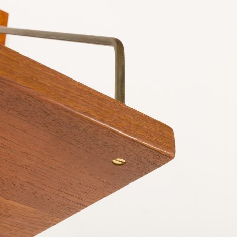 25132 Preben Sorensen, PS System one bay wall unit in teak, Randers, Denmark, 1960s-13 25132 Preben Sorensen, PS System one bay wall unit in teak, Randers, Denmark, 1960s-13