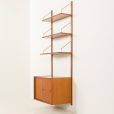 25132 Preben Sorensen, PS System one bay wall unit in teak, Randers, Denmark, 1960s-16