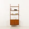 Preben Sorensen, PS System one bay wall unit in teak, Randers, Denmark, 1960s