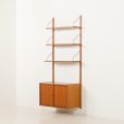 25132 Preben Sorensen, PS System one bay wall unit in teak, Randers, Denmark, 1960s-4