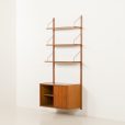 25132 Preben Sorensen, PS System one bay wall unit in teak, Randers, Denmark, 1960s-6