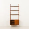 25132 Preben Sorensen, PS System one bay wall unit in teak, Randers, Denmark, 1960s-7