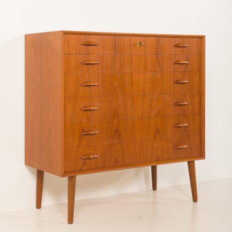 25134 Scandinavian teak chest of drawers by Johannes Sorth for Nexo Mobelfabrik, Bornholm, 1960s-6 25134 Scandinavian teak chest of drawers by Johannes Sorth for Nexo Mobelfabrik, Bornholm, 1960s-6