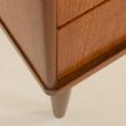 25135 Rare Danish mid century vintage teak chest of drawers, 1960s-14