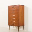 25135 Rare Danish mid century vintage teak chest of drawers, 1960s-15