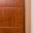 25135 Rare Danish mid century vintage teak chest of drawers, 1960s-16