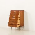 25135 Rare Danish mid century vintage teak chest of drawers, 1960s-3