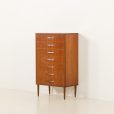 25135 Rare Danish mid century vintage teak chest of drawers, 1960s-4