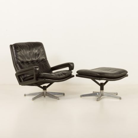 25140 Vintage Lounge Chair with Stool by André Vandenbrouck for Strassle model - King -,Switzerland, 1960s-2 25140 Vintage Lounge Chair with Stool by André Vandenbrouck for Strassle model - King -,Switzerland, 1960s-2