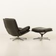 25140 Vintage Lounge Chair with Stool by André Vandenbrouck for Strassle model - King -,Switzerland, 1960s-5