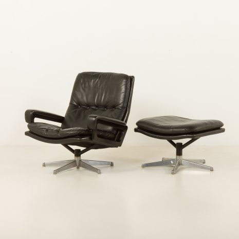 25140 Vintage Lounge Chair with Stool by André Vandenbrouck for Strassle model - King -,Switzerland, 1960s-9 25140 Vintage Lounge Chair with Stool by André Vandenbrouck for Strassle model - King -,Switzerland, 1960s-9