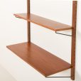 25253 Danish mid century teak shelving unit, set of 4 shelves ,1960s-7