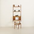 24444 one bay teak wall unit-1