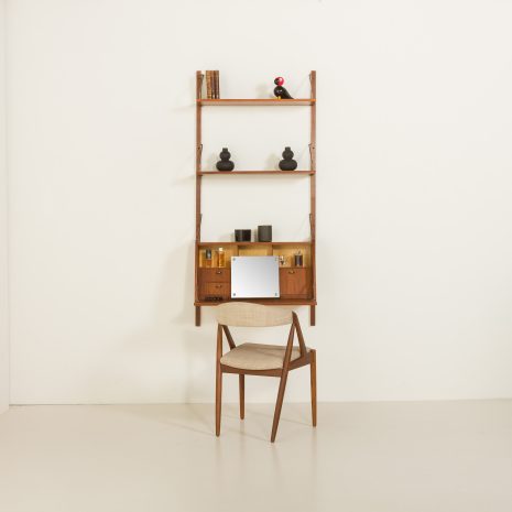 24444 one bay teak wall unit-1 24444 one bay teak wall unit-1