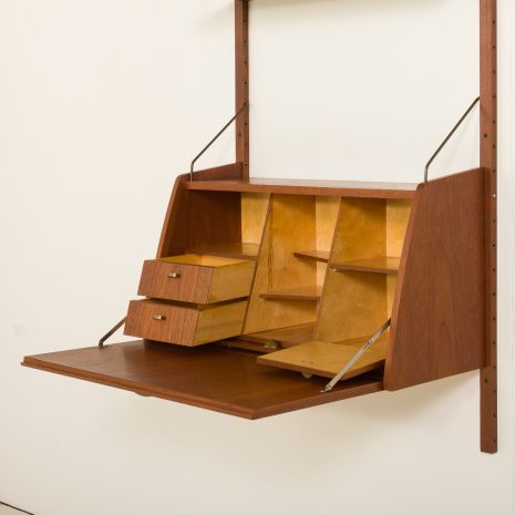 24444 one bay teak wall unit-14 24444 one bay teak wall unit-14