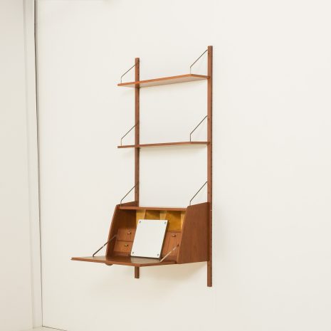 24444 one bay teak wall unit-3 24444 one bay teak wall unit-3