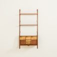 24444 one bay teak wall unit-7