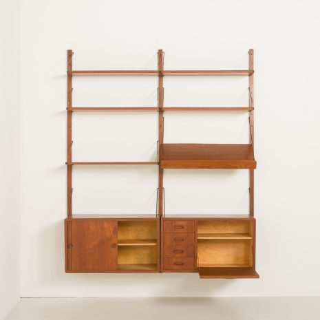 25046 Scandinavian mid century teak shelving unit -Kaukas-, Finland 1950s.-6 25046 Scandinavian mid century teak shelving unit -Kaukas-, Finland 1950s.-6