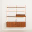 25046 Scandinavian mid century teak shelving unit -Kaukas-, Finland 1950s.-7
