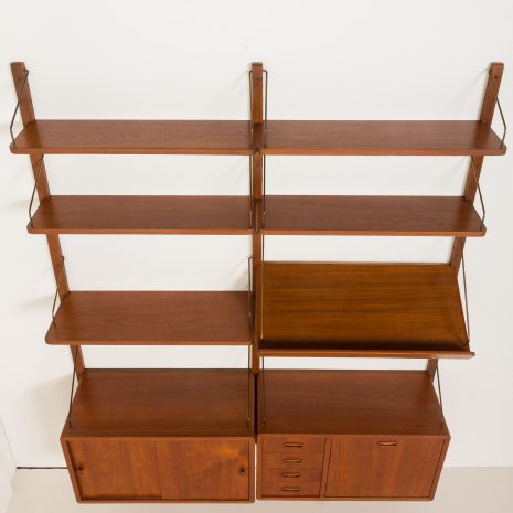25046 Scandinavian mid century teak shelving unit -Kaukas-, Finland 1950s.-8 25046 Scandinavian mid century teak shelving unit -Kaukas-, Finland 1950s.-8