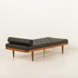 25063 Danish teak daybed in black leather - mid century modern - 1960s-7