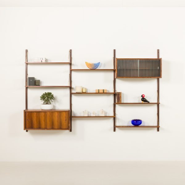 Regał vintage z palisandru autorstwa Prebena Sørensena dla PS System, Randers, Dania, lata 60.