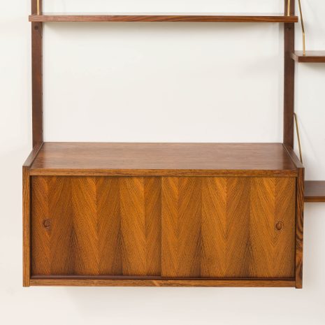 25074 Preben Sorensen three-bay rosewood shelving unit, Denmark, 1960s-12 25074 Preben Sorensen three-bay rosewood shelving unit, Denmark, 1960s-12