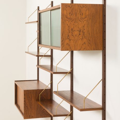 25074 Preben Sorensen three-bay rosewood shelving unit, Denmark, 1960s-15 25074 Preben Sorensen three-bay rosewood shelving unit, Denmark, 1960s-15