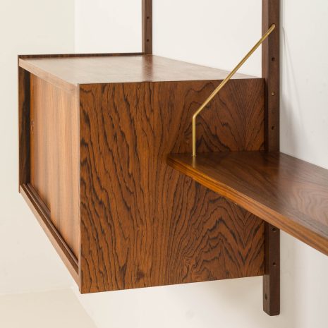 25074 Preben Sorensen three-bay rosewood shelving unit, Denmark, 1960s-21 25074 Preben Sorensen three-bay rosewood shelving unit, Denmark, 1960s-21