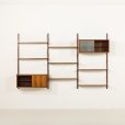 25074 Preben Sorensen three-bay rosewood shelving unit, Denmark, 1960s-7