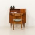 Duński tekowy sekretarzyk vintage  z okresu mid-century modern, lata 60