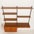 25154 Kai kristiansen home office wall unit, for FM Mobler , Denmark 1970s-10