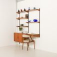 25154 Kai kristiansen home office wall unit, for FM Mobler , Denmark 1970s-2