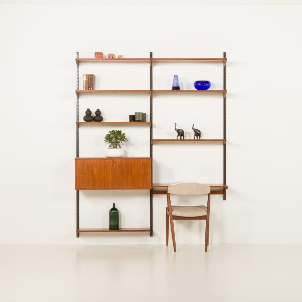 25156 Kai kristiansen 2bay teak Wall unit-1