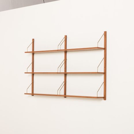 25179 Dansih mid century teak shelving unit, set of 6 shelves, 1970s-3 25179 Dansih mid century teak shelving unit, set of 6 shelves, 1970s-3