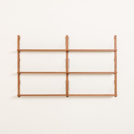 25179 Dansih mid century teak shelving unit, set of 6 shelves, 1970s-4 25179 Dansih mid century teak shelving unit, set of 6 shelves, 1970s-4