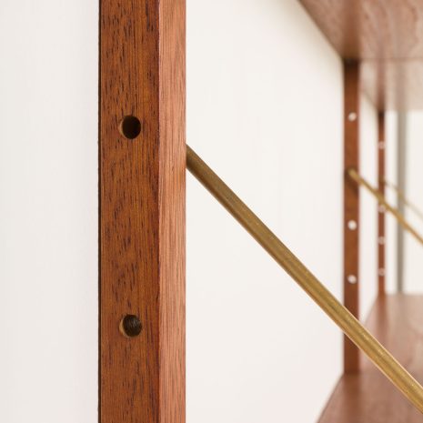 25179 Dansih mid century teak shelving unit, set of 6 shelves, 1970s-9 25179 Dansih mid century teak shelving unit, set of 6 shelves, 1970s-9