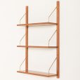 24427 Zestaw 3 vintage duńskich półek z drewna tekowego w stylu Poul Cadovius -12