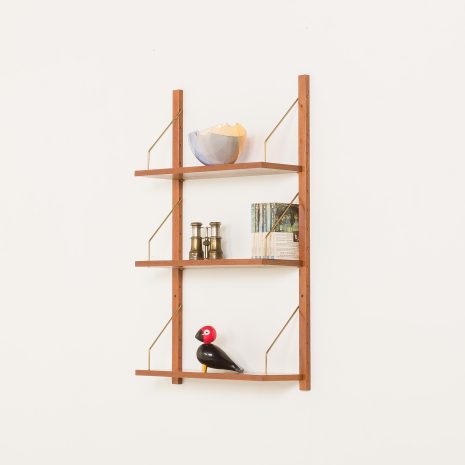 Zestaw półek ściennych z drewna tekowego, Poul Cadovius, Dania, lata 60.