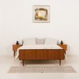 24436 Vintage Dansish teak double bed, 1960s-1