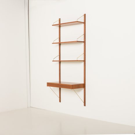 25128 Poul Cadovius one bay teak wall unit-3 25128 Poul Cadovius one bay teak wall unit-3