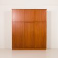 25138 Rare Danish mid century extra large teak wardrobe, 1970s-1