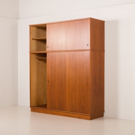 25138 Rare Danish mid century extra large teak wardrobe, 1970s-5 25138 Rare Danish mid century extra large teak wardrobe, 1970s-5